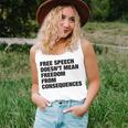 Free Speech Doesnt Mean Freedom From Consequences V3 Unisex Tank Top