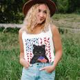 Funny Black Cat Independence Flag 633 Shirt Unisex Tank Top