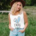 Funny Cute Pastel Blue Bunny Im All Ears Rabbit Happy Easter Day Gift For Girls Women Mom Mommy Family Birthday Holiday Christmas Unisex Tank Top