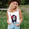 Halloween Sugar Skull With Red Floral Halloween Gift By Mesa Cute Unisex Tank Top