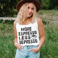 More Espresso Less Depresso Unisex Tank Top