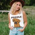 Puggle Dog Snuggles Funny Cute Pug Beagle Mom Dad Unisex Tank Top