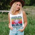 Retro I Axolotl Questions Funny Cute Axolotl Unisex Tank Top