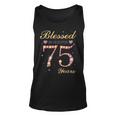Blessed By God For 75 Years Old 75Th Birthday Party  Unisex Tank Top