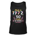 50 Years Old Gifts 50Th Birthday Born In 1972 Women Girls V3 Unisex Tank Top