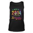 8 Years Old 8Th Birthday 2014 Tie Dye Awesome Unisex Tank Top