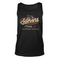 Adkins Shirt Personalized Name GiftsShirt Name Print T Shirts Shirts With Name Adkins Unisex Tank Top