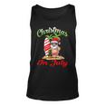 Christmas In July Santa Hawaiian Surfing Summer Surf Unisex Tank Top