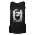 Dad Life Beard Sunglasses Usa Flag Fathers Day 4Th Of July Unisex Tank Top