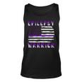 Epilepsy Warrior Usa Flag United States Flag Epilepsy Epilepsy Awareness Unisex Tank Top