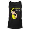 Ewings Sarcoma Warrior Strong Women Yellow Women Ewings Sarcoma Ewings Sarcoma Awareness Unisex Tank Top