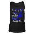 Fasd Mom Most People Never Meet Their Hero I Raised Mine Blue And Grey Ribbon Fetal Alcohol Spectrum Disorder Fetal Alcohol Spectrum Disorder Awareness Unisex Tank Top