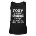 Foxy Grandma Gift Foxy Is My Name Spoiling Is My Game Unisex Tank Top