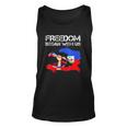 Freedom Began With Us Haitian Flag Happy Independence Day Unisex Tank Top