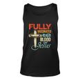 Fully Vaccinated By The Blood Of Jesus Faith Funny Christian Unisex Tank Top