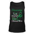 Glaucoma Dad Most People Never Meet Their Hero I Raised Mine Green Ribbon Glaucoma Glaucoma Awareness Unisex Tank Top