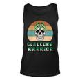 Glaucoma Warrior Skull Women Vintage Green Ribbon Glaucoma Glaucoma Awareness V2 Unisex Tank Top