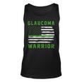 Glaucoma Warrior Usa Flag United States Flag Green Ribbon Glaucoma Glaucoma Awareness Unisex Tank Top