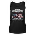 Happy 4Th Of July Step Mom Thanks For Putting Up With My Dad Unisex Tank Top