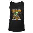 I Have Two Titles Fisherman Papa Bass Fishing Fathers Day Unisex Tank Top