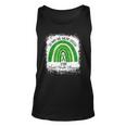 In May We Wear Green For Mental Health Awareness Rainbow Unisex Tank Top