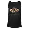 Its A Citizen Thing You Wouldnt Understand Shirt Personalized Name GiftsShirt Shirts With Name Printed Citizen Unisex Tank Top