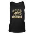 Jesus And Horses Horse Lover Girls Women Horseback Riding Unisex Tank Top