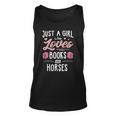 Just A Girl Who Loves Books And Horses Gift Women Unisex Tank Top