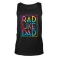 Kids Rad Like Dad Tie Dye Funny Fathers Day Toddler Boy Girl Unisex Tank Top