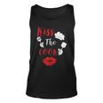 Kiss The Cook Chef Cooking Love Big Red Heart Valentines Day Unisex Tank Top