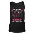 Lilah Name Gift And God Said Let There Be Lilah Unisex Tank Top