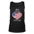 Love Of Country Faith In God Funny Christian 4Th Of July Unisex Tank Top