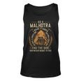 Malhotra Name Shirt Malhotra Family Name V2 Unisex Tank Top