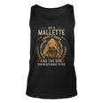 Mallette Name Shirt Mallette Family Name V3 Unisex Tank Top