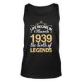 March 1939 Birthday Life Begins In March 1939 V2 Unisex Tank Top
