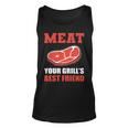 Meat Your Grill’S Best Friend Butcher Chef Cook Bbq Unisex Tank Top