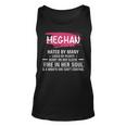 Meghan Name Gift Meghan Hated By Many Loved By Plenty Heart On Her Sleeve Unisex Tank Top