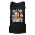 Mens Dad Bod Drinking Team Member American Flag 4Th Of July Beer Unisex Tank Top