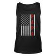 Mens Proud Papa American Flag Fathers Day Gift From Grandchildren Unisex Tank Top