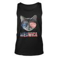 Meowica Funny Cat Patriotic Usa Shirt American Flag 544 Trending Shirt Unisex Tank Top