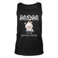Mom Of The Birthday For Girl Cow Farm First Birthday Cow Unisex Tank Top