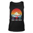 Peace Love Cruising Family Cruise Vacation Matching Gift V2 Unisex Tank Top