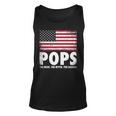 Pops The Man Myth Legend Fathers Day 4Th Of July Grandpa Unisex Tank Top