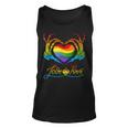 Rainbow Heart Skeleton Love Is Love Lgbt Gay Lesbian Pride Unisex Tank Top