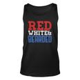 Red White And Bearded Funny 4Th Of July Pride Patriot Men Unisex Tank Top