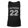 Retired 22 - Coach 2022 Retirement Jersey-Style Name Number Unisex Tank Top