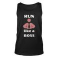 Run Like A Boss Funny Quote Unisex Tank Top