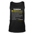 Teresa Name Gift Teresa Facts Unisex Tank Top