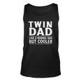 Mens Twin Dad Like A Normal Dad Dad Of Twins Fathers Day Tank Top