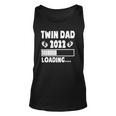 Twin Dad Of Twins 2022 Expecting Twin Dad Fathers Day Cute Unisex Tank Top